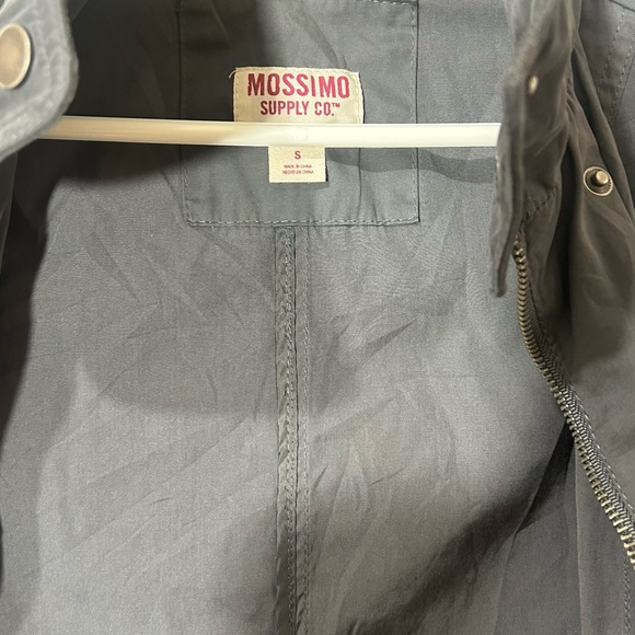 MOSSIMO SUPPLY COMPANY UTILITY CARGO JACKET WITH HIDDEN HOOD TIE WAIST SIZE SMAL - Picture 7 of 8